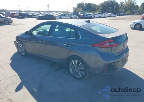 2017 Hyundai Ioniq Hybrid Limited from USA, damaged, VIN KMHC85LC5HU035738